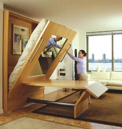 Murphy Bed Ideas, Ikea Apartments, Horizontal Murphy Bed, Hideaway Bed, Murphy Bed Ikea, Murphy Bed Desk, Modern Murphy Beds, Murphy Bed Diy, Murphy Bed Plans