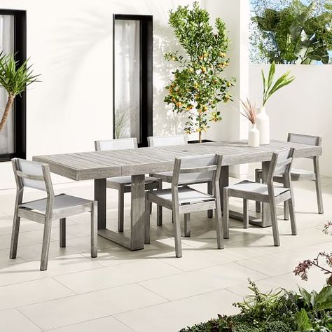 Furniture Outdoor All Sale | West Elm Coastal Chairs, Natural Wood Dining Table, Outdoor Living Furniture, Expandable Dining Table, Rectangle Dining Table, Modern Home Furniture, Patio Dining Table, Outdoor Dining Furniture, Leaf Table