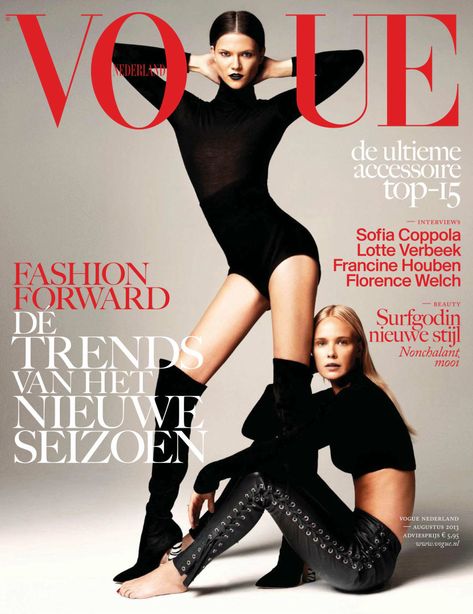 Vogue Poses, Vogue Netherlands, High Fashion Poses, Vogue Magazine Covers, Magazine Vogue, Fashion Model Poses, Model Magazine, Florence Welch, Fashion Magazine Cover