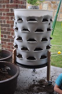 Garden Towers! How to fill your Garden Tower with soil Diy Garden Tower How To Build, Tower Garden Greenhouse, Agrotonomy Tower Diy, Tower Farming, Tower Farm Diy, Tower Garden Diy, Water Barrel, Barrel Planter, Tower Garden