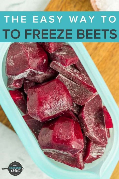 Freezing Beets, Freezing Recipes, Pickled Beets Recipe, Preserving Vegetables, Freezing Vegetables, Fresh Beets, Healthy Vegetable, Beet Recipes, Pickled Beets