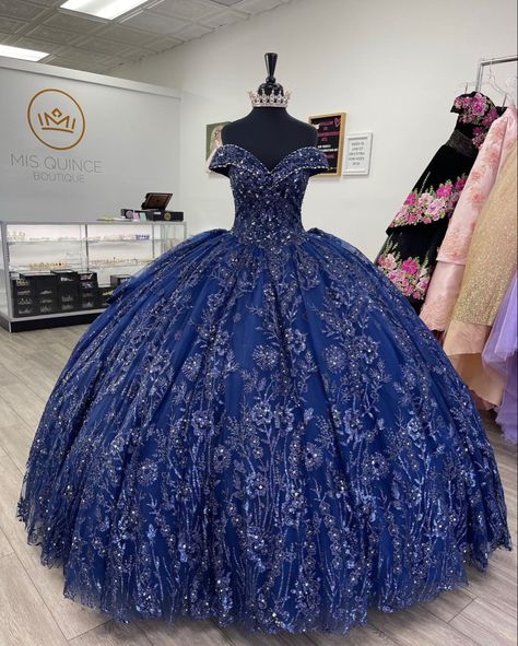 Navy Quinceanera Dresses, Sparkly Quinceanera Dresses, Dark Blue Quinceanera Dresses, Quinceanera Dresses 2023, Sweet 16 Ball Gown, Navy Blue Quinceanera Dresses, Blue Quince Dress, Sweet 16 Ball, Royal Blue Quinceanera Dresses