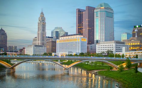 Downtown Columbus Ohio, Columbus Skyline, Startup Growth, City Of Columbus, Best Places To Retire, German Village, Columbus Ohio, Countries Of The World, Stock Pictures