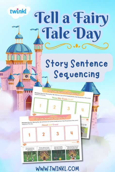 tell a fairy tale day activities twinkl Fairy Tale Day, Check For Understanding, Three Billy Goats Gruff, Billy Goats Gruff, Order Of Events, Teaching Sight Words, Story Sequencing, Story Structure, Struggling Readers