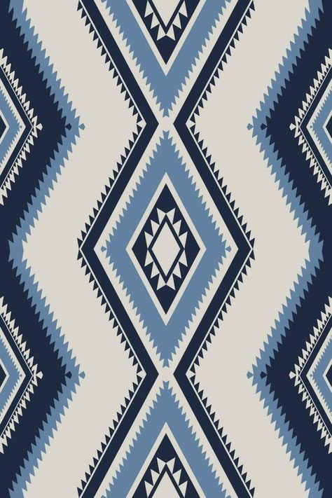 Ethnic southwest geometric pattern. Aztec Navajo geometric diamond shape seamless pattern. Ethnic southwest zigzag pattern use for textile, carpet, rug, tapestry, cushion, upholstery, wallpeper Blue Aztec Pattern Wallpaper, Navajo Designs Pattern, Navajo Wallpaper, Southwest Wallpaper, Aztec Pattern Wallpaper, Navajo Fabric, Aztec Pattern Art, Aztec Pattern Design, Rug Tapestry