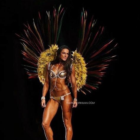 Wbff theme wear https://www.instagram.com/rayahiggs_wbffpro/ INBA ANGELS 1 st place Wbff Theme Wear, Wonder Woman, Angel, Fictional Characters, How To Wear, Instagram