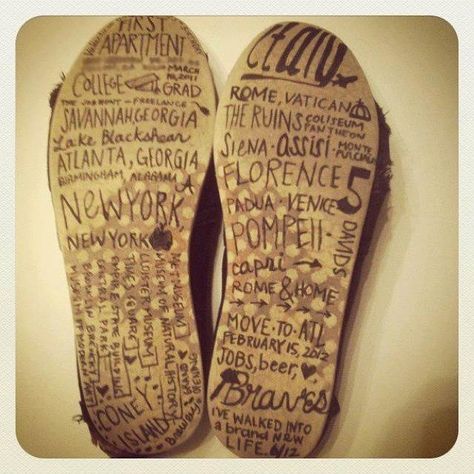 Try these creative ways to remember your trip! Writing On Shoes, Cheap Toms Shoes, Facebook Photo, Toms Shoes Outlet, Shoe Sole, Nike Roshe Run, Grey Sneakers, Wedge Sneakers, Shoes Outlet