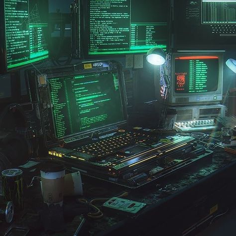 Cyberpunk Computer Room, Dystopian Technology, Comp Sci Aesthetic, Techcore Aesthetic, Hacker Room, Neon Japan, Tokyo Neon, Fashion Cyberpunk, Cyberpunk Tokyo