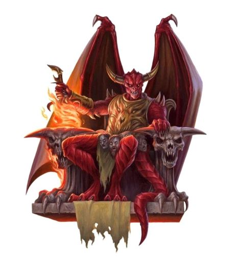 Pit Fiend on Throne - Pathfinder 2E PFRPG PFSRD DND D&D 3.5 4E 5E 5th ed d20 fantasy Berserker Rage, Red Demon, Fantasy Witch, Dark Creatures, Beast Creature, Arte Alien, Creature Artwork, Dnd Monsters, Dungeons And Dragons Characters