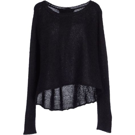 Pinko Black Jumper ($145) ❤ liked on Polyvore featuring tops, sweaters, shirts, jumpers, black, black top, lightweight long sleeve shirt, black wool shirt, long sleeve shirts ve longsleeve shirts Round Collar Shirt, Black Long Sleeve Sweater, Black Jumper, Long Sleeve Jumper, Black Long Sleeve Shirt, Extra Long Sleeves, Black Long Sleeve Top, Jumper Shirt, Collar Shirt