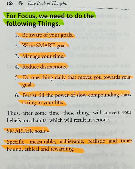 ✨One can change their life just by changing their thoughts. This can be done when you understand your thoughts and instead of ignoring them or distracting yourself, when you put your focus on to be more self aware of what your thoughts are and why you have such thoughts and how you can change them, will change your life forever. ✨‘Easy book of thoughts’ is that one book which can help you understand your thoughts patterns and how they work. The book will help you master your emotions, and be... Smarter Goals, Self Management, Master Your Emotions, Strong Mindset, Be More Positive, Discipline Quotes, Year Goals, Wealth Mindset, Motivational Inspiration