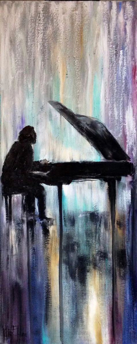 Music Painting Canvas, Music Art Drawing, Music Art Painting, The Pianist, Musician Portraits, Piano Art, Music Drawings, Reference Art, Music Painting