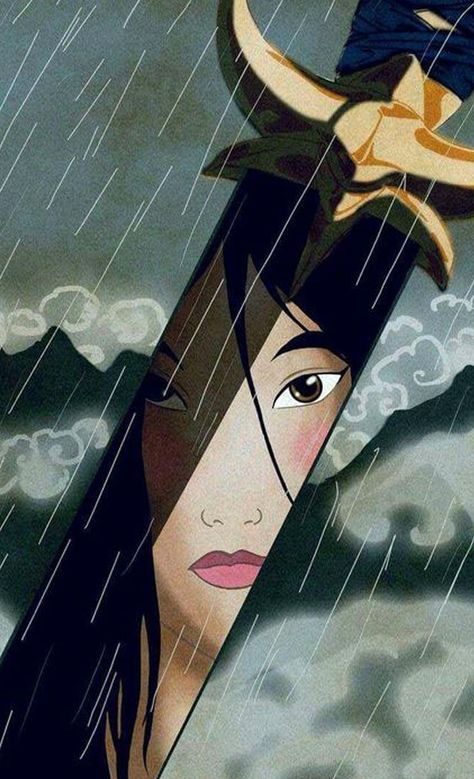 Disney Characters Mulan, Art Adventure Time, Disney Mulan, Punk Disney, Mulan Disney, Avatar The Last Airbender Art, Eddie Murphy, Disney Princess Wallpaper, Pinturas Disney