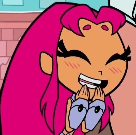 Starfire Icons Cute, Raven Teen Titans Go Icon Pfp, Cartoon Characters From Shows, Starfire Titans Go, Teen Titans Go Aesthetic, Star Fire Teen Titans, Raven Teen Titans Go Icons, Cartoon Show Characters, Star Fire Pfp