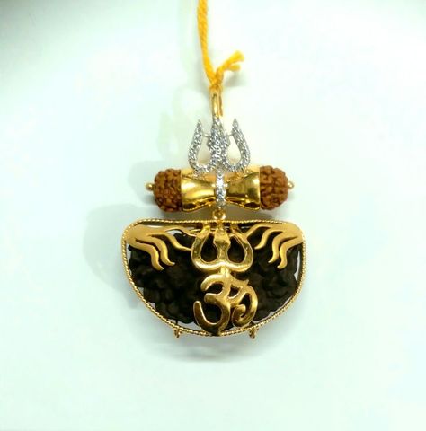 22 karat gold, hallmarked Rudraksh pendant Wagh Nakh, Rudraksha Locket, Rudraksh Pendant, Shiva Puja, Rudraksha Pendant, Rudraksha Jewelry, Jewelry Necklace Simple, Mehndi Designs Bridal Hands, Om Pendant