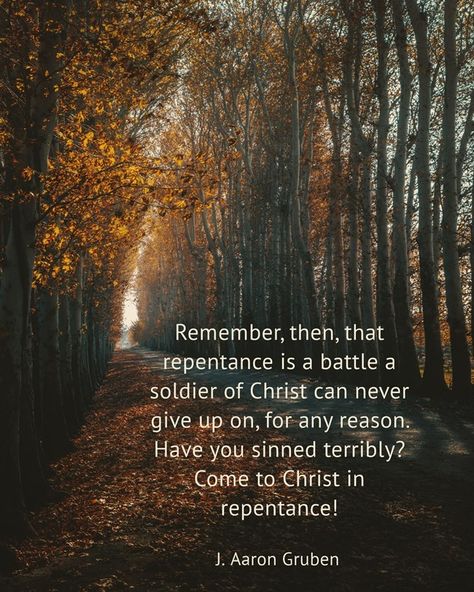 "As knights of Christ we must not only fight evil and injustice in the world around us, but also the evil inside ourselves. Repentance is a major way this happens. In the last blog post we looked at repentance in prayer and today I’d like to examine several more good reasons for repentance." Yoga And Meditation, Carl Jung, Lucid Dreaming, Martin Luther King, The Villain, Happy Life, Our Life, That Way, Psychology