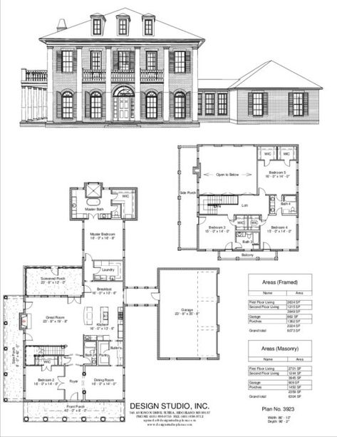 Greek Revival Floor Plan, 2700 Sq Ft House Plans, House Plans Ideas, Pool House Designs, Mansion Floor Plan, Modern Bungalow House, Kerala House Design, Architectural Design House Plans, Sims House Plans