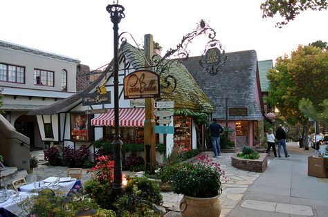 Charming cottages along Ocean Avenue in Carmel-By-The-Sea Caramel By The Sea, Carmel Valley Ranch, Ocean View Hotel, Big Sur Coastline, Carmel California, Carmel Valley, Carmel By The Sea, California Travel Road Trips, Pacific Coast Highway