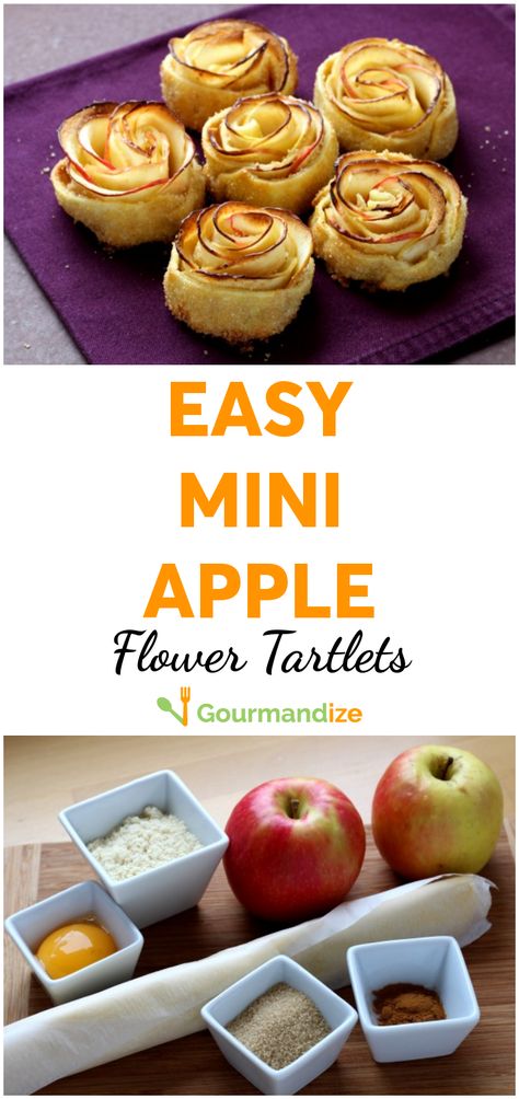 Make these gorgeous apple flowers anytime you need to show off a sweet treat! Here's giving you STEP-by-STEP directions. Apple Flowers Dessert, Edible Apple Flowers, Apple Flower Dessert, Herbal Desserts, Flower Tartlets, Birth Blessing, Flower Brunch, Witchy Recipes, Holiday Bakes