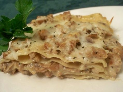 Absolute Best Ever Lasagna Recipe - Food.com Best Ever Lasagna Recipe, Best Ever Lasagna, Ground Veal, Meaty Lasagna, Veal Stew, Oven Ready Lasagna, Sausage Lasagna, Ground Lamb, Beef Tips