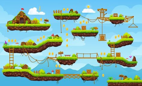 Game Level Map, 2d Game Background, Top Down Game, Game Level Design, Game Arcade, Graphic Design Portfolio Layout, Game 2d, Pig Games, 2d Game Art