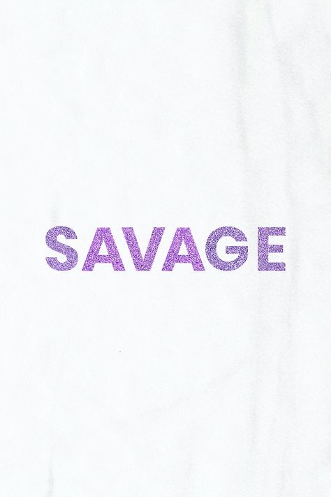 Sparkly Savage purple quote typography banner | free image by rawpixel.com / Hein Purple Quotes, Quote Typography, Free Illustration Images, Typography Quotes, Design Element, Free Image, Design Resources, Typography, Marble