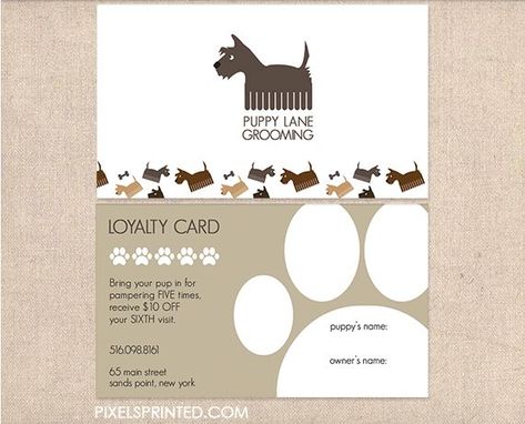 Grooming Business Cards, Dog Walker Business Cards, Pet Grooming Business, Pet Grooming Salon, Ideas For Dogs, Grooming Business, Cat Hotel, Dogs Grooming, Dog Grooming Salons