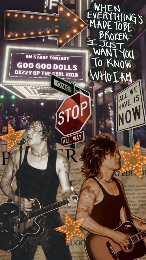 Band: The Goo Goo Dolls The Goo Goo Dolls, Goo Gone, Goo Goo Dolls, Doll Aesthetic, Music Themed, Rock N Roll, Dolls, Collage, Band