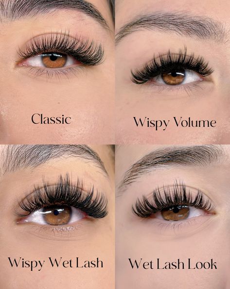 Eyelash Extensions Styles For Round Eyes, Eyelash Extensions For Big Eyes, Angel Lash Extensions, Types Of Eyelash Extensions Styles, School Astetic, Types Of Eyelash Extensions, Beauty Enhancement, Lash Ideas, Cluster Eyelash Extensions