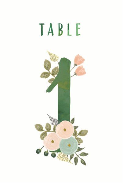 printable wedding table numbers for weddings | http://emmalinebride.com/wedding/printable-table-numbers-floral/ Paper Peach, Ideas Regalo, Wedding Table Numbers Printable, Printable Table Numbers, Wedding Help, Watercolor Lettering, Baby Milestone Cards, Wedding Tent, Tent Cards