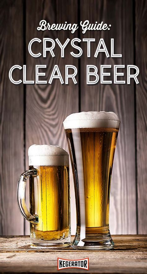 Brewing Guide: Tips to Brewing Clear Beer Homebrew Setup, Beer Brewing Recipes, Beer Kit, Craft Brew, Home Brewing Equipment, Brewing Recipes, Homebrew Recipes, Beer Making, Brewing Beer