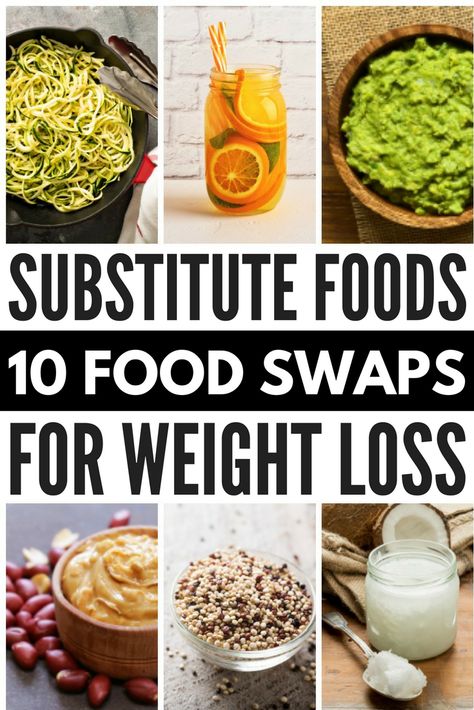 Looking for healthy food swaps to help with your clean eating goals? Look no further! We’ve got 10 simple yet effective ideas to take your diet to the next level and help you lose weight fast. From white rice, pasta, and cream cheese to sour cream, eggs, and ice cream, we’re sharing the best healthy food substitutes to boost your energy and help you reach your weight loss goals without feeling deprived. #eatthisnothtat #healthy #weightloss #healthyfood #healthyeating #healthyrecipes Food Substitutes, Food Substitutions Healthy, Cream Eggs, 10 Healthy Foods, Healthy Food Swaps, Food Swaps, Zoodle Recipes, Healthy Swaps, Healthy Substitutions