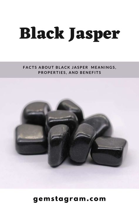 Facts About Black Jasper Meanings, Properties, and Benefits #BlackJasper #crystals #gemstone #crystalhealing #gems Black Jasper Crystal Meaning, Black Jasper Meaning, Jasper Meaning, Black Jasper, Gemstone Properties, Colorful Places, Crystals Healing Properties, Crystals Healing, Crystal Healing Stones