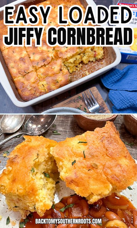 Mexican Cornbread Jiffy, Bread Inspiration, Jiffy Mix Recipes, Jiffy Recipes, Mexican Cornbread Recipe, Jiffy Cornbread Recipes, Cheesy Cornbread, Baking Mix Recipes, Beans And Cornbread