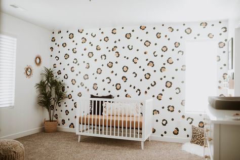 Cheetah Print Nursery Ideas, Cheetah Baby Nursery, Cheetah Nursery Baby Girl, Cheetah Print Nursery, Cheetah Print Rooms, Cheetah Nursery, Leopard Nursery, Cheetah Print Rug, Twin Girls Nursery