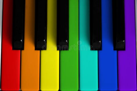 Rainbow colored piano. A rainbow colored piano keyboard , #AFF, #colored, #Rainbow, #piano, #keyboard, #rainbow #ad Rainbow Keyboard, Rainbow Piano, Keyboard Art, Piano Logo, Musical Keyboard, Piano Keyboard, Rainbow Trout, Imaginary Friend, My Photo Gallery