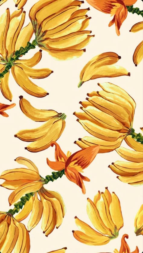 Banana Illustration, Iphone And Airpods, Preppy Wallpapers, Iphone Airpods, Hawaiian Art, Fruit Wallpaper, Latest Fashion Trends For Women, Textile Prints Design, Kawaii Sanrio