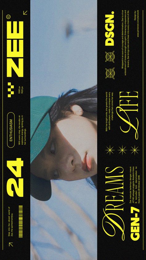 #zeejkt48 #typographyindonesia #typographyinspired Idol Poster Design, Column Grid, Magazine Design Cover, Job Inspiration, 잡지 레이아웃, Branding Design Inspiration, Magazine Layout, 영감을 주는 캐릭터, Design Reference