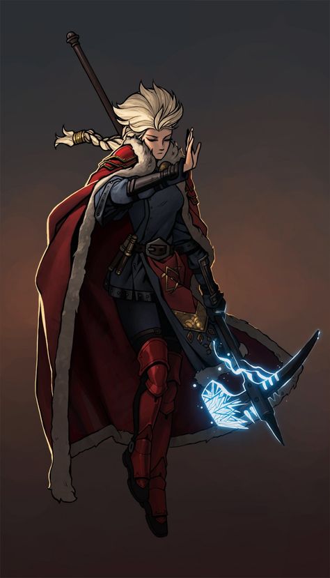 Thor Concept Art Character Design, Lightning Character Design, Rich In Spirit, Pathfinder Character, Mahō Shōjo, Be Rich, Dungeons And Dragons Characters, Fantasy Warrior, Fantasy Rpg