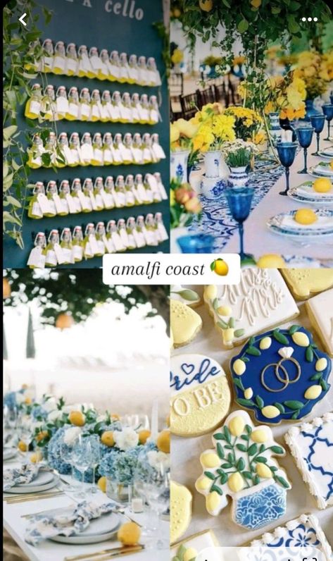 Italian Dinner Party Decorations, Italian Bridal Showers, Rustic Italian Wedding, Lemon Themed Party, Engagement Party Themes, Italian Themed Parties, Lemon Themed Bridal Shower, Italian Party, Bridal Shower Inspo