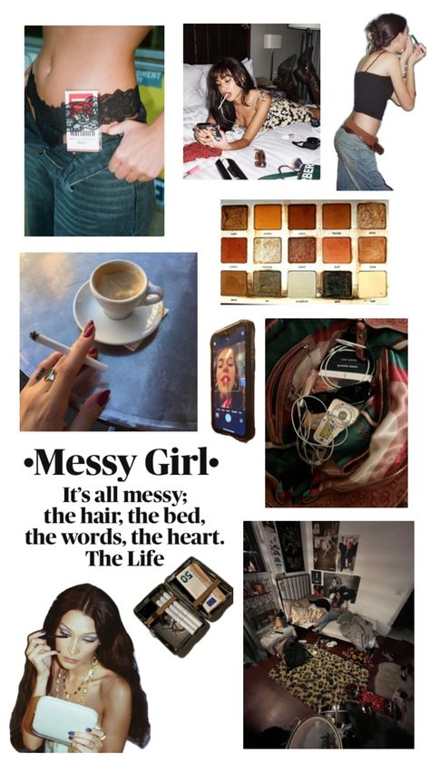 Messy Wallpaper Aesthetic, Messy Outfit, Messy Girl Aesthetic, Messy Wallpaper, Serena Van Der Woodsen Style, Victoria + Core, Essentials Outfit, Fashion Designer Aesthetics, Messy Life