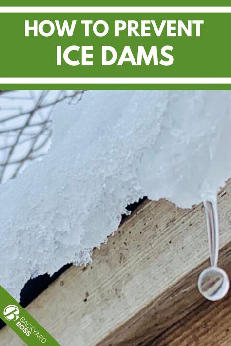 An ice dam can cost thousands of dollars in home repairs, so it's worth it to know how to keep snowmelt from leaking into your shingles and refreezing. We've covered everything from attic insulation to manually removing an existing ice dam, and included a few easy preventive measures along the way. So grab your tube socks and ice melt and check out our guide! Ice Dam Removal, Ridge Vent, Ice Remover, Ice Dams, Roof Work, Roof Damage, Attic Insulation, House Cabin, Ice Melting