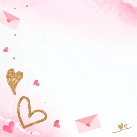 Valentine’s love letter background psd with glittery heart | premium image by rawpixel.com / Adj Love Letter Background, Letter Background, Background Psd, Wedding Invitation Background, Valentine Background, Floral Wallpaper Iphone, Glitter Frame, Invitation Background, Pink Valentines