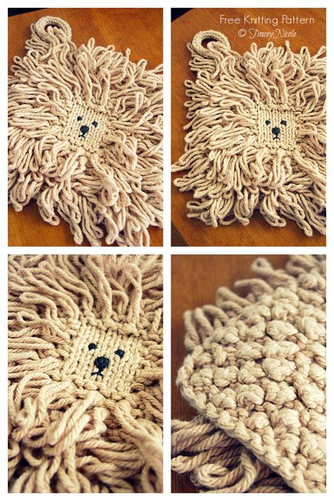 Lion Grrr Washcloth Free Knitting Pattern - Knitting Pattern Lion Knitting Pattern Free, Knitting Studio, Baby Sweater Knitting Pattern, Summer Dining, Sweater Knitting, Pattern Knitting, Baby Sweater, Pattern Images, Sweater Knitting Patterns