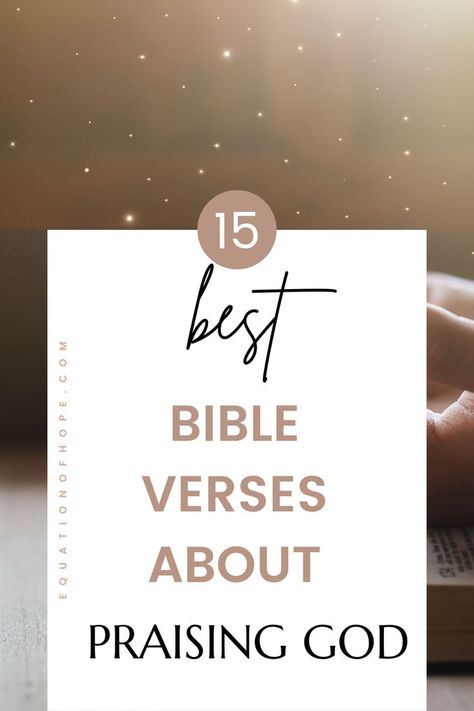 Do you want to praise God? Are you looking for powerful praise and worship verses? Click here for the 15 best bible verses about praising God. Allow these beautiful bible verses to speak to you, inspire you and help you open your heart to praising God more. #faithwalk #christianjourney #christianliving #powerfulbibleverses #scriptureforthesoul Worship Verses, Praise And Worship Quotes, Praise God Quotes, Worship Scripture, Bible Verse List, Worship Quotes, Praising God, Christian Affirmations, Best Bible Verses