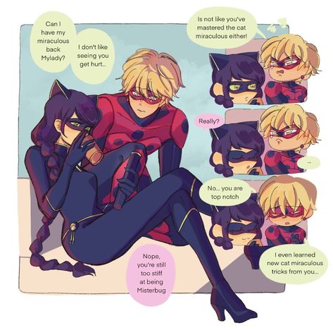 Comics Ladybug, Mlb Comics, Miraculous Ladybug Kiss, Tikki Y Plagg, Ladybug Art, Miraculous Ladybug Oc, Miraculous Ladybug Memes, Miraculous Ladybug Wallpaper, Miraculous Ladybug Fanfiction