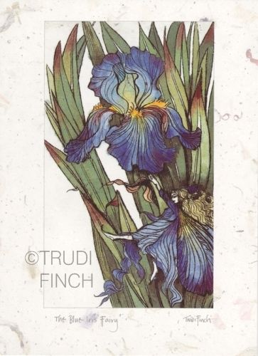 Blue Iris Fairy Fairy Images, Fairy Pictures, Blue Iris, Iris Flower, Lovely Creatures, Fairies Elves, Purple Iris, Language Of Flowers, Flower Fairies