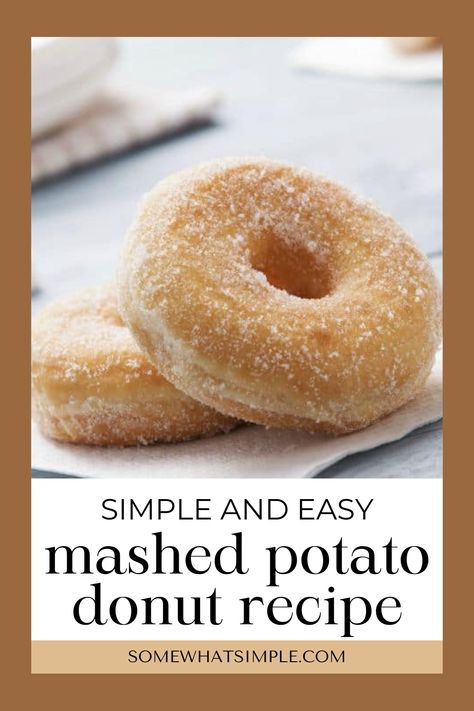 Delight in this simple and easy Mashed Potato Donut recipe, a family favorite that brings the comforting taste of potato bread to dessert time. These spudnuts are wonderfully soft, delicious, and created with the surprising ingredient of mashed potatoes. Potato Doughnuts Recipes, Spudnut Donut Recipe, Spudnuts Donut Recipe, Mashed Potato Donut Recipe, Spudnuts Recipe, Potato Donuts Recipe, Potato Donut, Easy Donut Recipe Baked, Savory Donuts