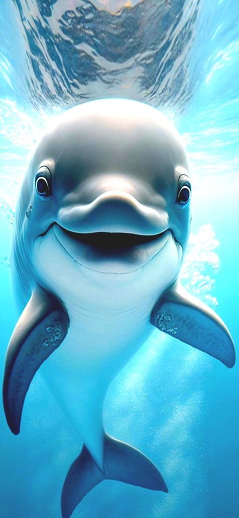 4k Portrait Wallpaper, Ocean Creatures Art, Dolphin Clipart, Dolphin Images, Dolphin Photos, Baby Dolphins, Dolphin Art, Amazing Animal Pictures, Mermaid Pictures