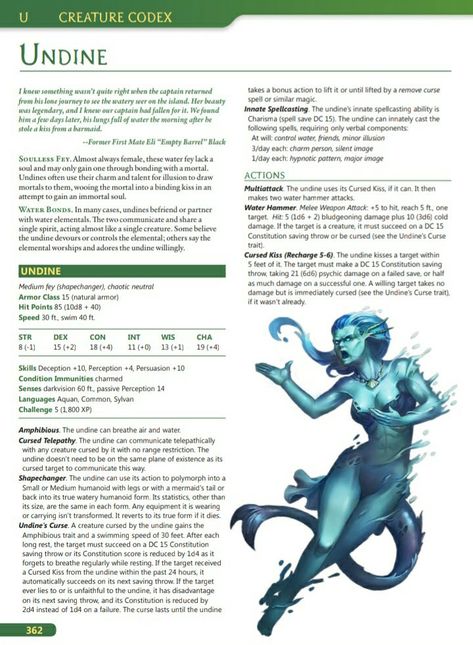 Dnd Aquatic Races, Dnd Sea Creatures, Mermaid Dnd, Sea Elf Dnd, Elf Races, Dnd Mermaid, Sea Elves, Homebrew Monsters, Dungeons And Dragons Rules